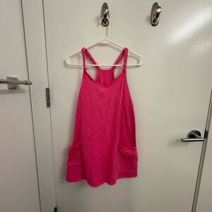 Pink dress with pockets